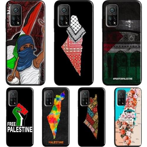 Free Palestine Map Arabic For Xiaomi Mi 10T 9T Pro 9 10 Lite Mi 11 Lite Ultra Case For POCO X3 Pro M3 F1 F2 F3 Cover