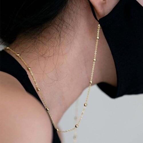 Fashion 65cm Sunglasses Masking Chains For Women Multiple Acrylic Pearl Crystal Eyeglasses Chains 2021 New Fashion Jewelry