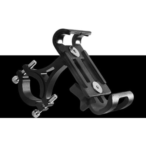 Black Bicycle Mobile Phone Holder 360 Degree Rotatable Stand Mountain Bike Handlebar Phone GPS Navigation Support Bracket