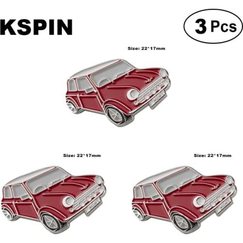 Red Car Lapel Pin Brooches Pins Flag badge Brooch Badges