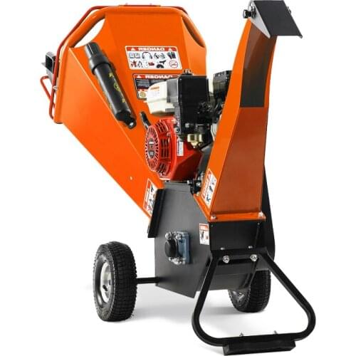 Home Use Wood Chipper Shredder Manual Branches Broken Tools 15HP Petrol Engine