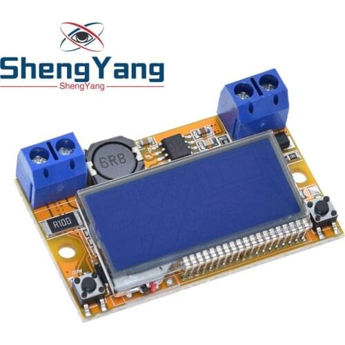 Dual Display DC-DC 5-23V To 0-16.5V 3A Max Step Down Power Supply Buck Converter Adjustable LCD Step-down Voltage Regulator