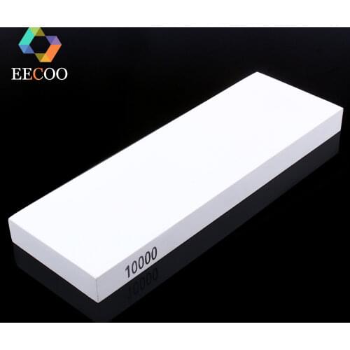 EECOO 10000 Grit White Corundum Knife Sharpener Water Stone Sharpening Professional Kitchen Knife Sharpener For Knives Wet Stone