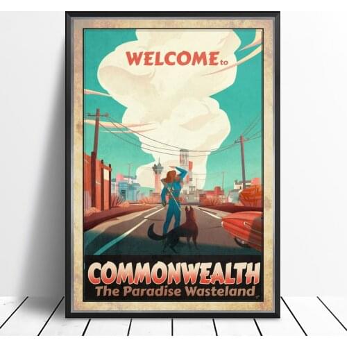 Fallout 4 Video Game Canvas Poster Home Wall Painting Decoration (No Frame)