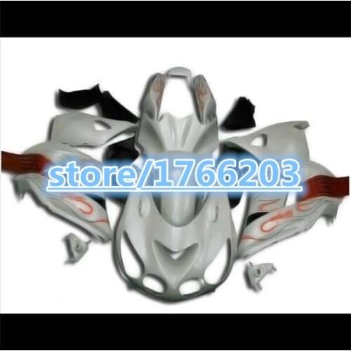Injection Fairing For KAWASAKI ZX14R 2006 2007 2008 2009 2010 2011 Orange flame white ZZR1400 ZX-14R 06-11 Fairings bodywork