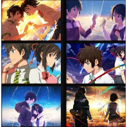 Your Name Anime Canvas Painting Wall Art Nordic Posters and Prints Home Decoration Cartoon Pictures for Living Kids Room Decor
