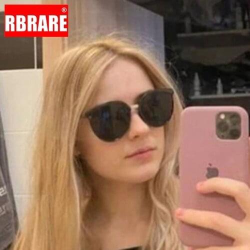 RBRARE Classic Cat Eye Sunglasses Women 2021 Luxury Brand Sun Glasses Men Vintage Mirror Eyeglasses Women Gafas De Sol Mujer