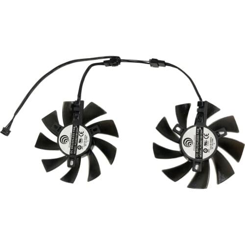 2pcs/Set PLD09210S12HH PLD09210B12HH GPU Cooler Graphics Card Fan For MSI 1660Ti GTX1650 1660 GAMING/X Video As Replacement