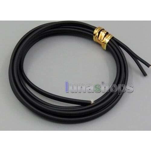 LN004294 120cm Diameter 2mm*2 30*0.04mm OCC Copper Stereo Earphone DIY Bulk Cable + TPE Insulating Layer LN005325