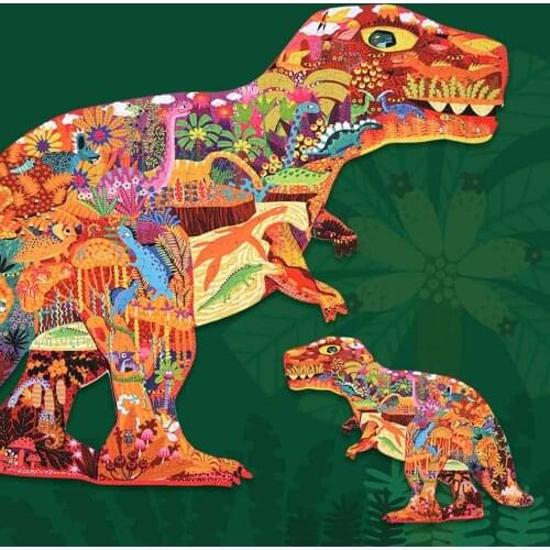 MiDeer 280 piece puzzle dinosaur world children paper puzzle jigsaw kids education toy 5Y