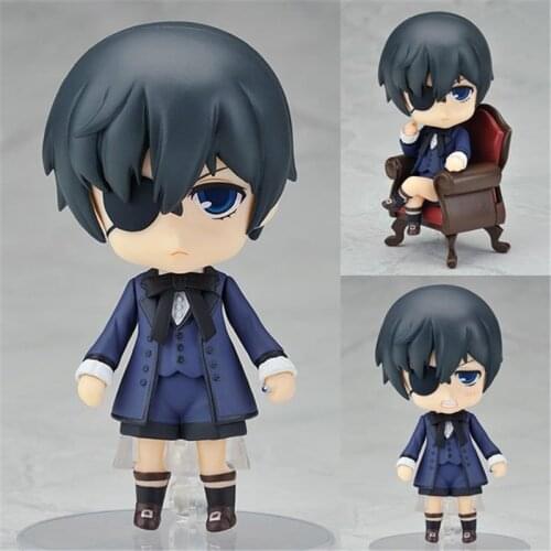 Cute Anime Black Butler Ciel Phantomhive 117# Sebastian Michaelis 68# PVC Action Figure Collection Model Toys Doll Gift
