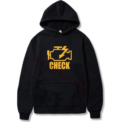 Mechanic Auto Repair Check Engine Light Hoodies Funny Birthday Gift For Men Daddy Father Husband Women Sweatshirt Hoody Tops