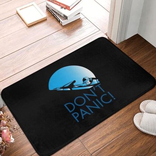 Don't Panic Spacex Doormat Carpet Mat Rug Polyester Non-Slip Floor Decor Bath Bathroom Kitchen Balcony 40*60