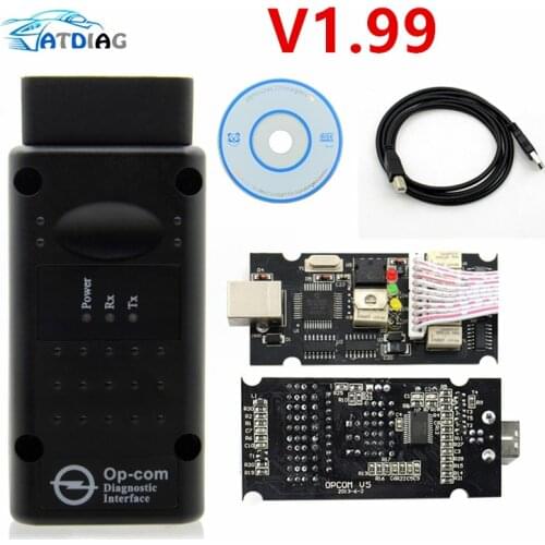 OBD2 Op-com USB CAN 1.99 With PIC18F458 Chip Opcom V1.99 for Opel Scan OP COM V1.99 OPCOM
