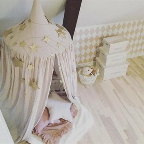 Lovely Baby Mosquito Net Photography Props Baby Room Decoration Home Bed Canopy Curtain Round Crib Netting baby tent infant gift