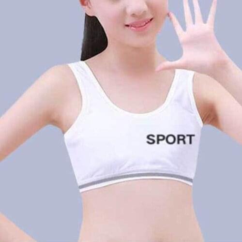 10T-15T) 253 Childrens Developmental I-Shaped Vest Sports Underwear Sport Childrens Girls Underwear Bra Vests GirlS8