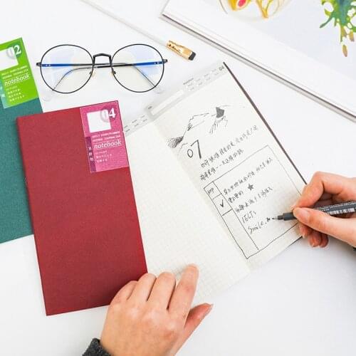Fromthenon Travelers Notebook Refill Schedule Notebook Portable Notepad Diary Weekly Planner Organizer Agenda Stationery Store