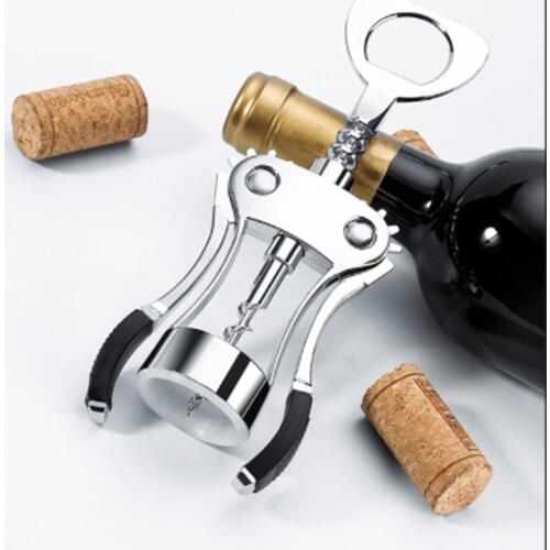 Manual Wine Opener Zinc Alloy Premium Wing Corkscrew Wine Bottle Handle Opener Corkscrews Essential Tools for Bars