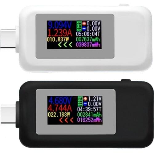 KWS-1902C Type-C Color Display USB Tester Current Voltage Monitor Power Meter