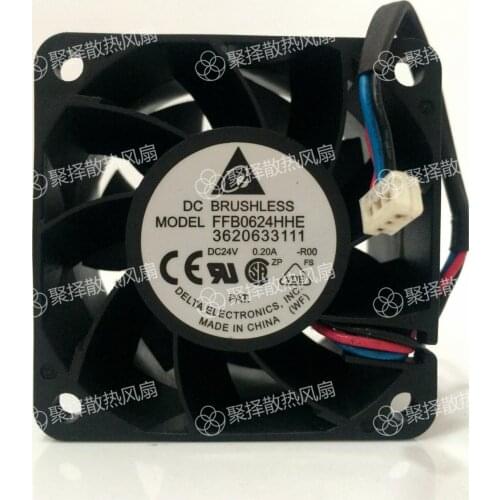 In 6038 6 cm 3 line frequency converter industrial fan FFB0624HHE R00 24 v 0.20 A