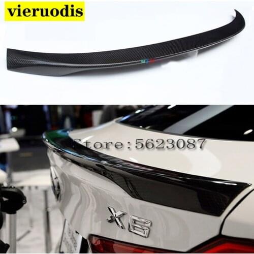 Carbon Fiber Rear trunk Spoiler Boot Lip Wing for BMW X6 F16 2015 2016 2017