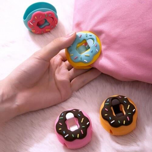 6 Pcs Cute Donut Shape Non-slip Quilt Blanket Clip Duvet Quilt Clips Blankets Fastener Clip Cover Duvet Safety Anti-run Device