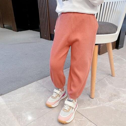 Toddler Girl Pants Solid Color Girls Pants Casual Style Childrens Pants Spring Autumn Childrens Clothes