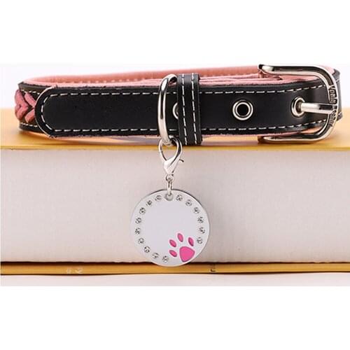 1pc Personalized Cat ID Tag Free Engraving For Kitten Collar Pet Charm Name Pendant Necklace Accessory