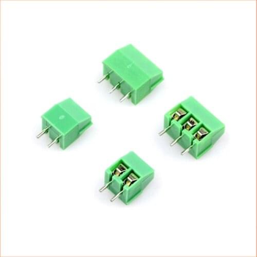 10pcs KF350-2P 3P Green Pin Screw Terminal Block Connector KF350 3.5mm Pitch amphenol connector 250V/10A