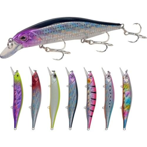 12cm/15.5g Sinking Minnow Fishing Lure 3 Hooks Artificial Bait Lifelike Swimbait Crankbait Rattling Pesca Tackle For Bass Pike