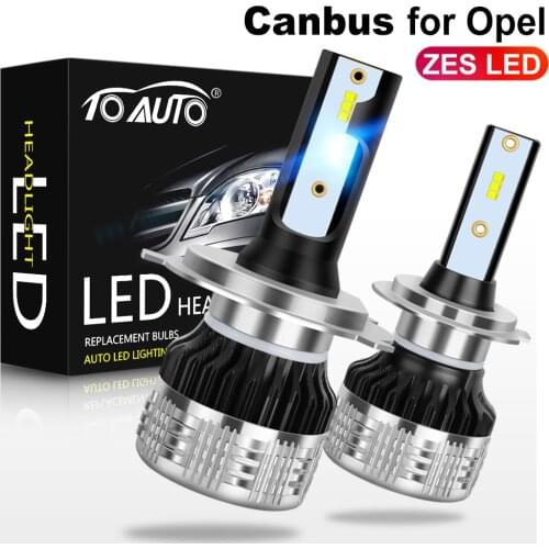 2pcs Canbus ZES LED H1 H3 H4 H7 H8 H11 HB3 9005 HB4 9006 H27 880 881 LED Headlight Bulbs 9012 Auto Lamp Error Free 12V 6000K