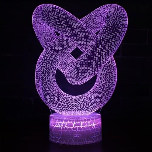3d Lamp Illusion Night Lights for Rooms Abstract Acrylic Led Table Lamp Colorful Kids Gift Toys Birthday Party Home Decoration