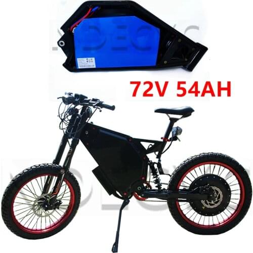 72V 54AH Ebike Battery Pack with 72v 10AH Charger for 3000W 5000W 8000W 12000W Ebike Kit