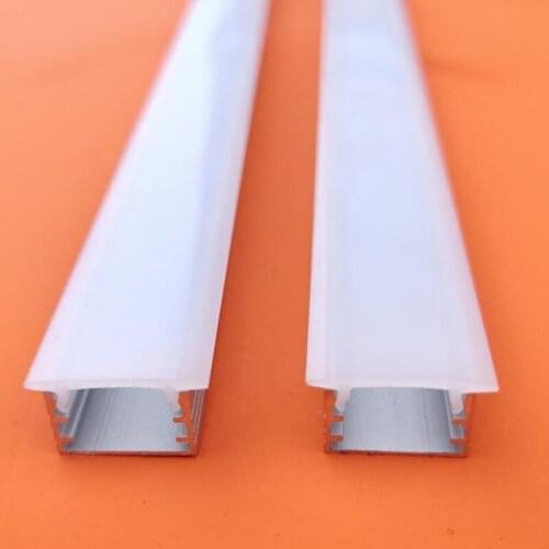 Free Shipping 40M/Lot LED Aluminum Profile 2M for 5050 5630 LED Strip,Milky/Transparent Cover for Aluminum Channel