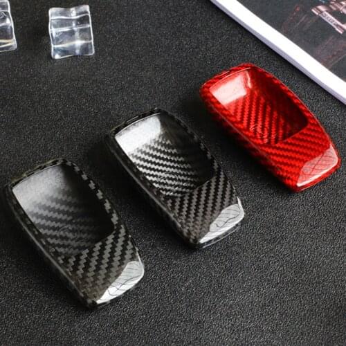 For Mercedes Benz Real Carbon Fiber Car Key Case Cover AMG W203 W210 W211 W124 W202 W204 W205 W212 W176 C117 W213 X156 W246