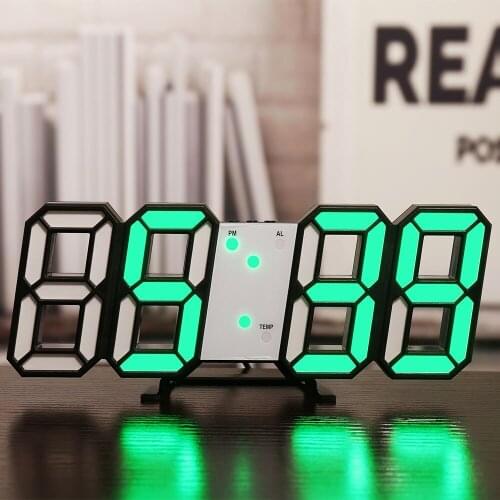 Digital Wall Clock Date Time Celsius Nightlight Display Table Desktop Clocks Alarm Clock From Living Room lumnious