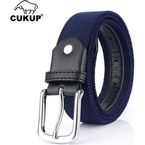 CUKUP 2020 New Unisex Design Pin Buckle Canvas Belt Quality Nylon Waistband Casual Belts Accessories 3.5cm Width CBCK271