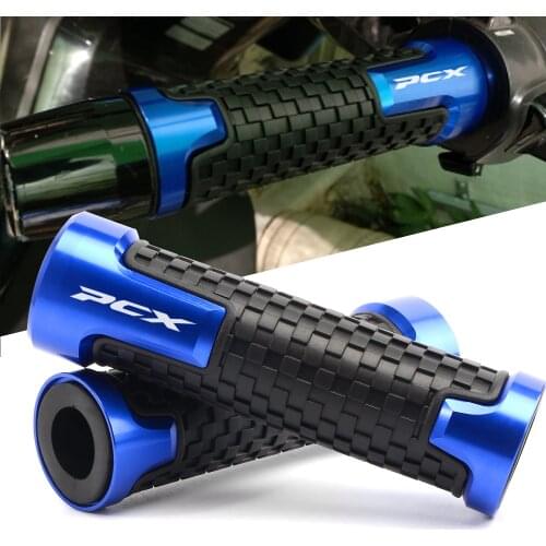 For Honda PCX 150 125 PCX150 PCX125 2010-2020 Motorcycle Universal CNC Aluminum 22mm Handlebar Hand Grips Rubber Gel Handle Grip