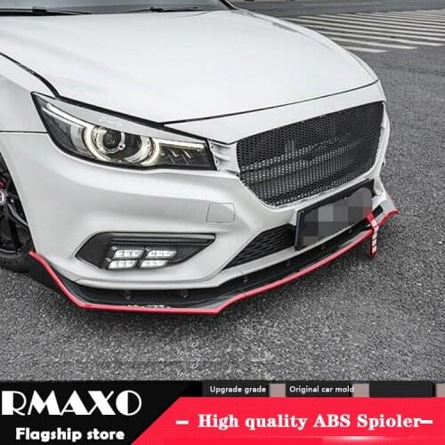 For Morris Garages mg 6 Body kit spoiler 2018-2019 For mg6 ABS Rear lip rear spoiler front Bumper Diffuser Bumpers Protector