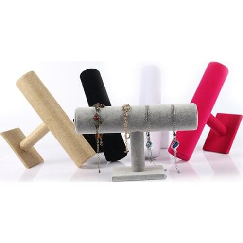 Elegant Jewelry Bracelet Show Stand headwear Necklace Watch Display Stand Holder Organizer T-bar display jewelry shop accessory