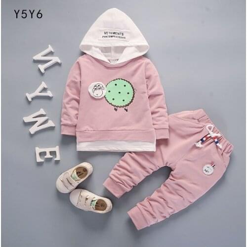 2018 Childrens Wear Set Spring and Autumn Boys and Girls Clothing Set Fashion Hoodie + Pants 2 Piece Set