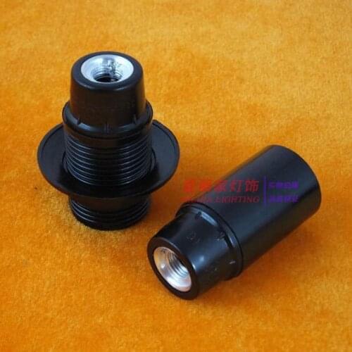 5PCS E14 lamp black Bakelite lamp whole tooth bare self-locking small screw lampholder lighting accessories diy