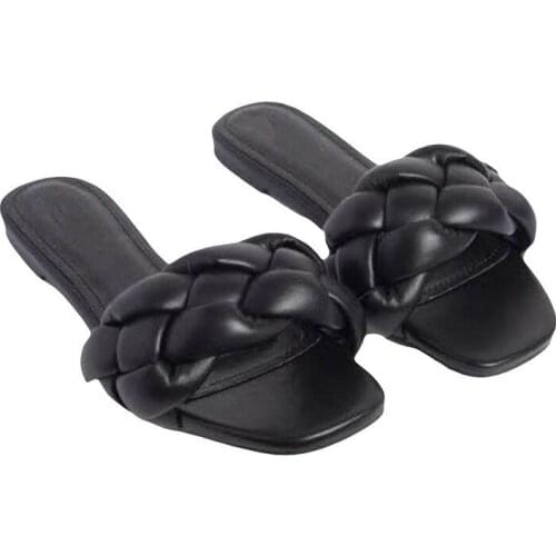 Summer Flats Slippers Women Sandals Weave Slides Sandal Ladies Outdoor Beach Shoes Woman Home Slippers Female Flip Flops