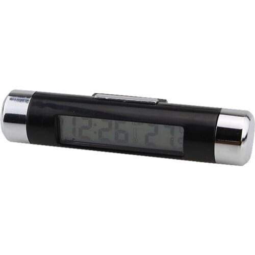 HOT Digital LCD Table Car Dashboard Desk Date Time Calendar Small Car Clock With Calendar Function