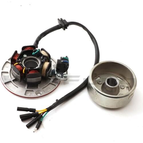 Magneto Stator coil rotor kit with light FOR (YX YINXIANG 150cc/160CC Engine) Dirt Pit Bike Motorcycle Pro Automic Electric