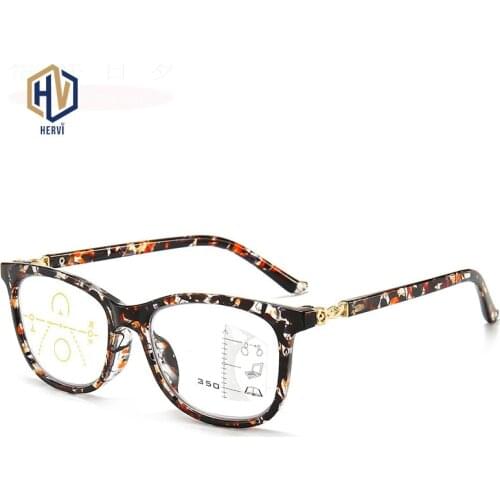 New Big Frame Anti Blue light Reading Glasses Woman Multifocal Dual Purpose Reading Mirror Unisex Reading Eyeglasses