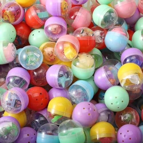 Macaron 47mm*55mm Plastic Siamese Capsules Toy Balls With Different Toy Ramdom Mix For Vending Machine Funny egg