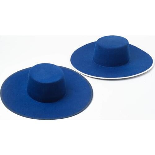 Europe and America Autumn and winter new simple fashion light body big brim woolen top hat travel shopping wool felt hat