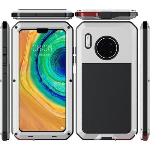 Shockproof Metal Armor Phone Case For Huawei Mate 30 Pro Case Luxury Aluminum Full Cover Coque For Huawei Mate 20 30 Pro Funda