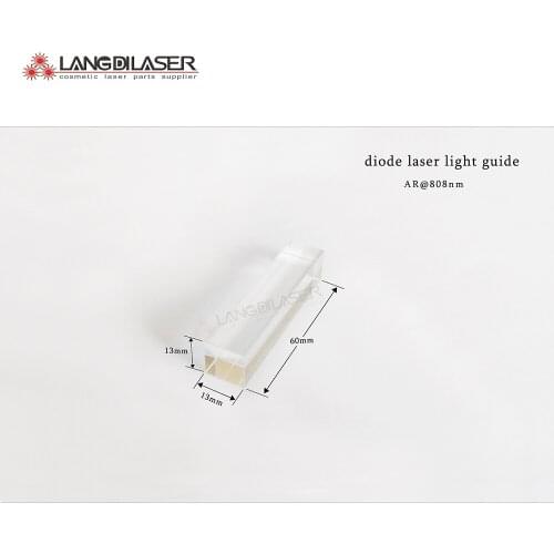 Diode laser hair removal prism crystal with AR@808 coating